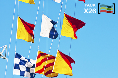 Bandera Banderas 26 naúticas código internacional de señal