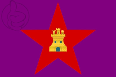 Bandera Pendón estrellado de Castilla