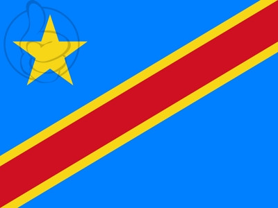 Bandera República Democrática del Congo