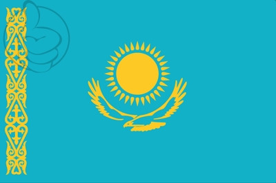 Bandera Kazajistán