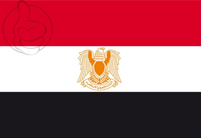 Bandera Siria con Escudo