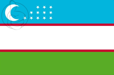 Bandera Uzbekistán