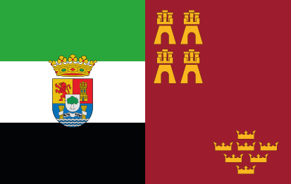 Bandera de Extremadura Murcia 