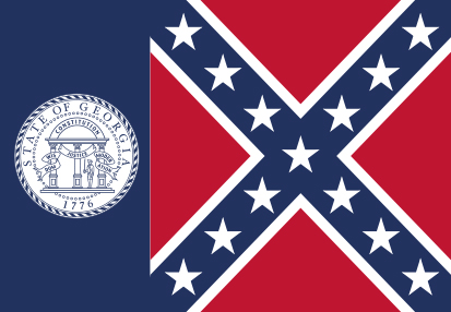 Bandera de Georgia 1956 - 2001