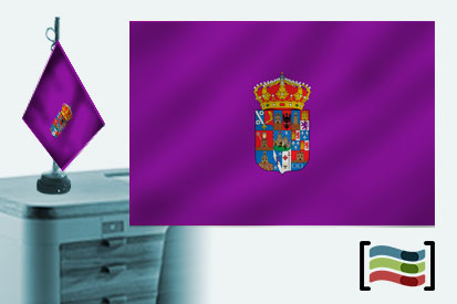 Bandera de Guadalajara sobremesa bordada
