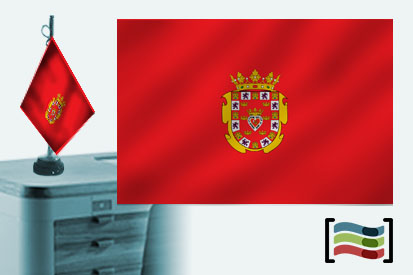 Bandera de Murcia sobremesa bordada