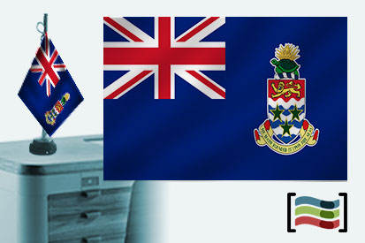 Bandera de Cayman (islas) sobremesa bordada