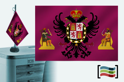 Bandera de Toledo sobremesa bordada