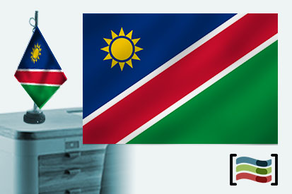 Bandera de Namibia sobremesa bordada