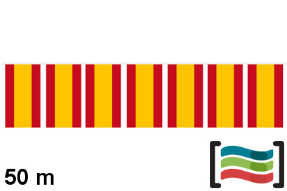 Banderines España 50m de plástico