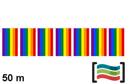 Banderines Orgullo Gay 50m de plástico