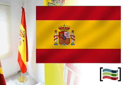 Bandera de España para despacho