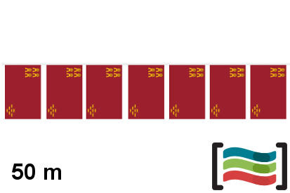 Banderines Región de Murcia 50m