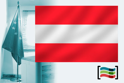 Bandera de Austria para despacho