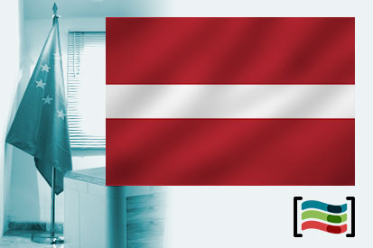 Bandera de Letonia para despacho