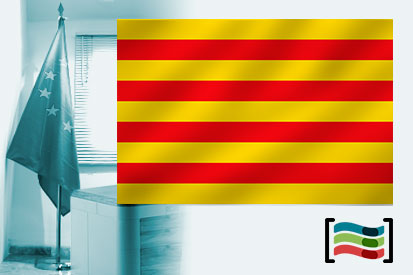 Bandera de Cataluña para despacho