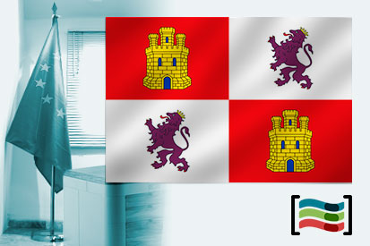 Bandera de Castilla y León para despacho