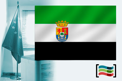 Bandera de Extremadura para despacho