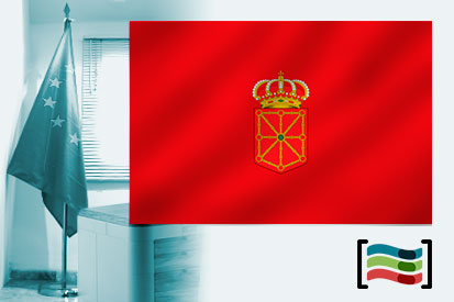 Bandera de Navarra para despacho