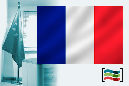 Bandera de Francia para despacho