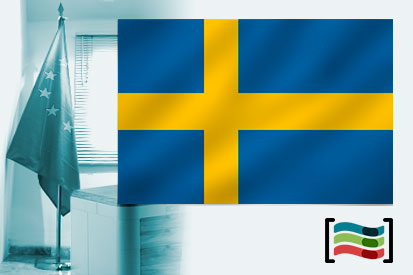 Bandera de Suecia para despacho