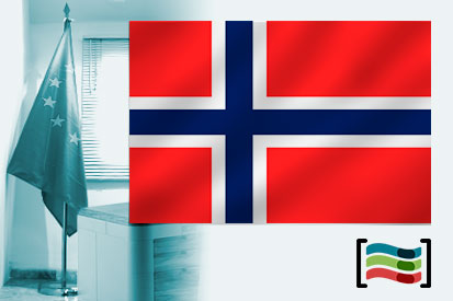 Bandera de Noruega para despacho