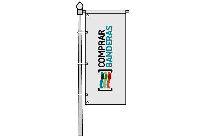Bandera vertical publicitaria