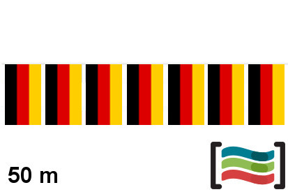 Banderines Alemania 50m de plástico