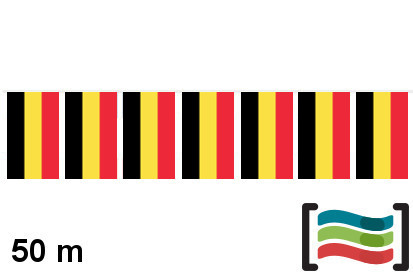 Banderines Bélgica 50m de plástico