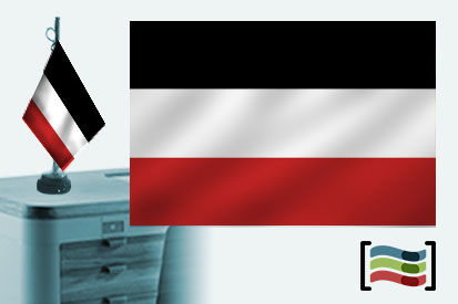 Bandera de Alto Volta sobremesa bordada