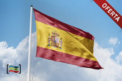 Pack: Mástil más bandera de España