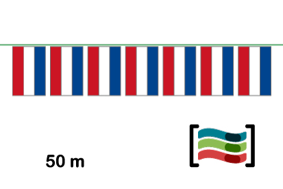 Banderines Holanda 50m de plástico