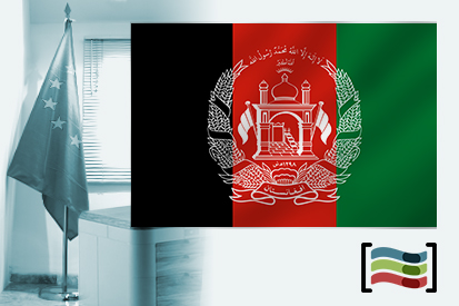 Bandera de Afganistán para despacho