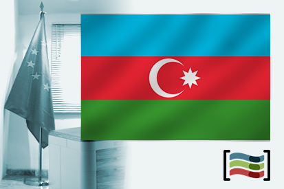 Bandera de Azerbaiyán para despacho