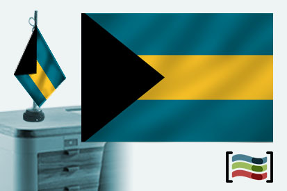 Bandera de Bahamas sobremesa bordada