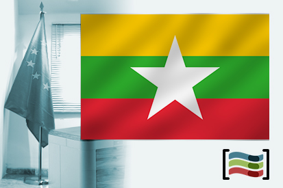 Bandera de Birmania para despacho