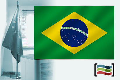 Bandera de Brasil para despacho