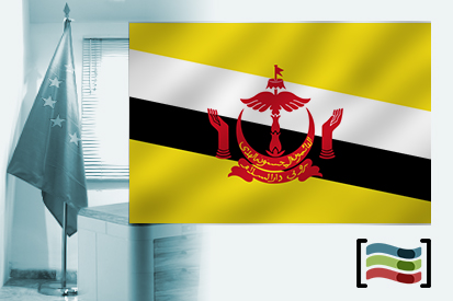 Bandera de Brunéi para despacho