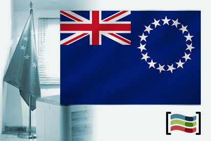 Bandera de las Islas Cook para despacho