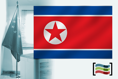 Bandera de Corea del Norte para despacho