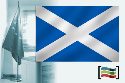 Bandera de Escocia para despacho