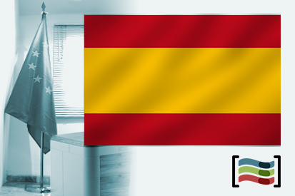 Bandera de España sin escudo para despacho
