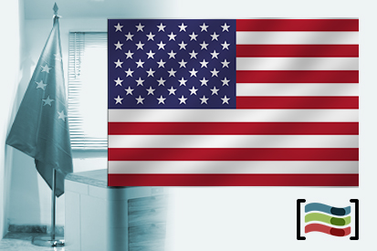 Bandera de Estados Unidos para despacho