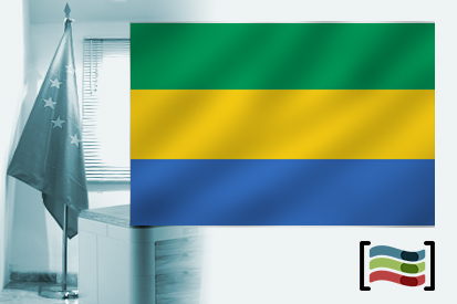 Bandera de Gabón para despacho