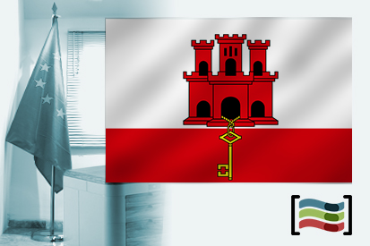 Bandera de Gibraltar para despacho