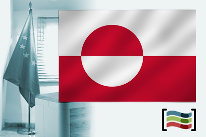 Bandera de Groenlandia para despacho