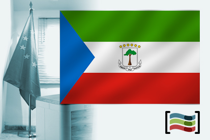 Bandera de Guinea Ecuatorial para despacho