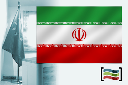 Bandera de Iran para despacho