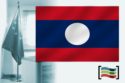 Bandera de Laos para despacho