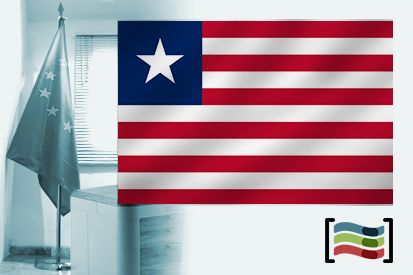 Bandera de Liberia para despacho